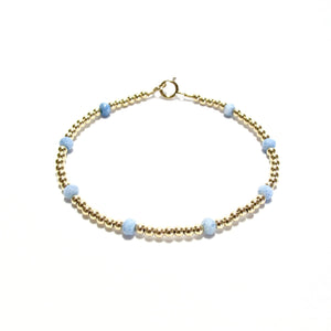 dotted blue opals bracelet