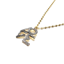 Load image into Gallery viewer, pave diamond large LOVE necklace