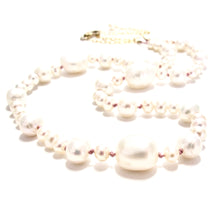 Load image into Gallery viewer, mixed pearls on silk
