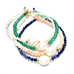 baroque pearl & freshwater pearl bracelet