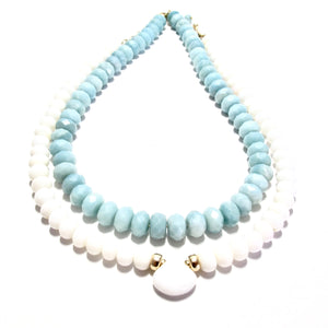 large amazonite beads necklace