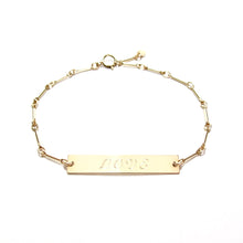 Load image into Gallery viewer, love engraved ID bracelet