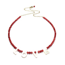 Load image into Gallery viewer, love necklace red sea bamboo coral