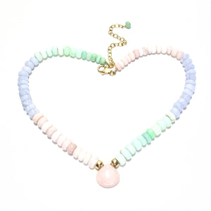 happy necklace pastel ombre