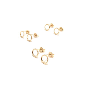 tiny circle studs
