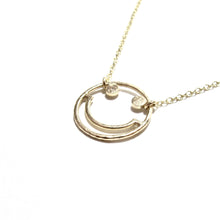 Load image into Gallery viewer, 9ct gold smiley chain necklace