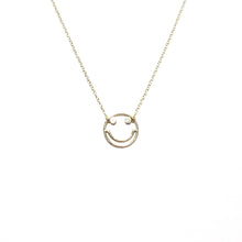 Load image into Gallery viewer, 9ct gold smiley chain necklace