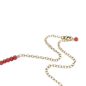 love necklace red sea bamboo coral