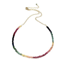 Load image into Gallery viewer, mixed rainbow gemstones necklace