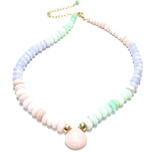 happy necklace pastel ombre