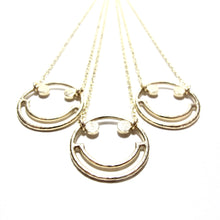 Load image into Gallery viewer, 9ct gold smiley chain necklace