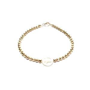 mother of pearl peace bracelets (choice of bead sizes available)