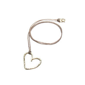 lucy simmons ❤︎ soler gold heart necklace (two styles)