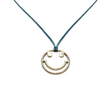 Load image into Gallery viewer, 9ct gold smiley cord necklace
