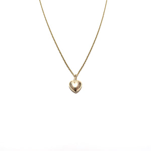puffy heart necklace