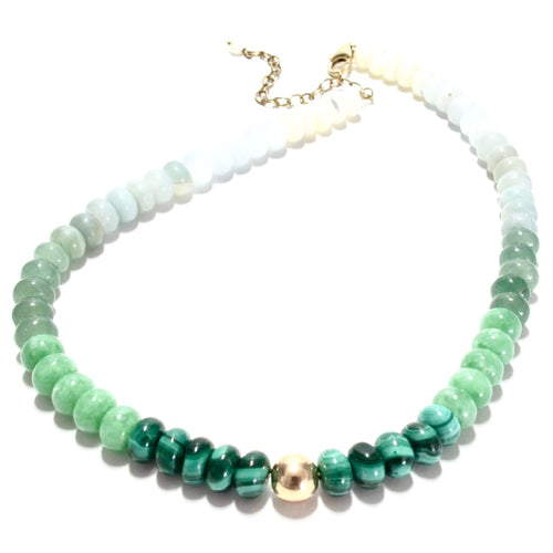 croatian sea green necklace