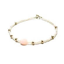 Load image into Gallery viewer, pink opal &amp; freshwater pearls bracelet