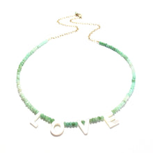 Load image into Gallery viewer, love necklace chrysoprase