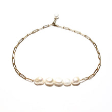 Load image into Gallery viewer, baroque pearls long link necklace