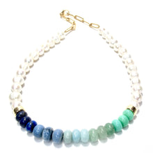 Load image into Gallery viewer, happy necklace ocean pearls