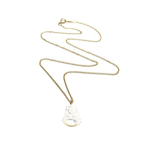 happy buddha necklace