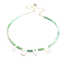 Load image into Gallery viewer, love necklace chrysoprase
