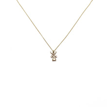Load image into Gallery viewer, vintage gold windmill charm necklace