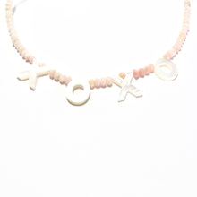 Load image into Gallery viewer, love necklace pink opals