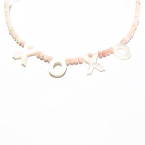 love necklace gold beads
