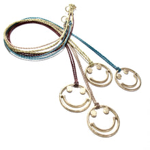 Load image into Gallery viewer, 9ct gold smiley cord necklace