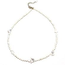 Load image into Gallery viewer, mother of pearl beads &amp; charms necklace