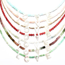 Load image into Gallery viewer, love necklace gold beads