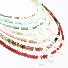 Load image into Gallery viewer, love necklace gold beads