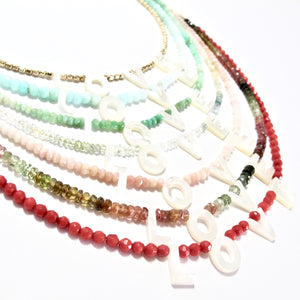 love necklace gold beads