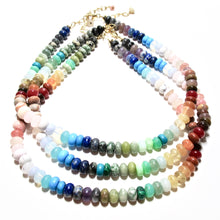 Load image into Gallery viewer, happy necklace mega chunky mixed gemstones