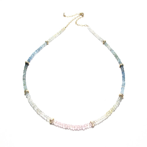 aquamarine ombre necklace
