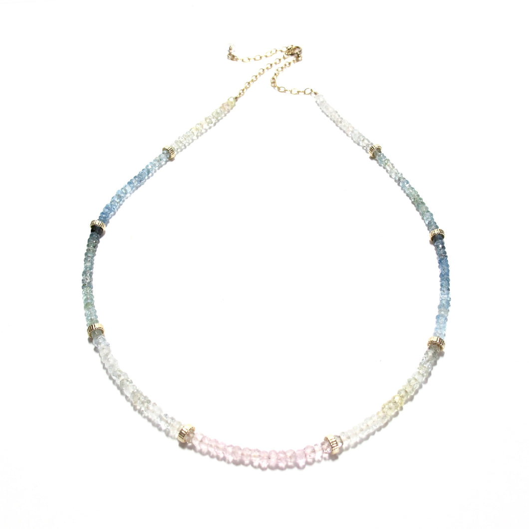 aquamarine ombre necklace