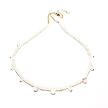 Load image into Gallery viewer, moonstone multi teardrops necklace