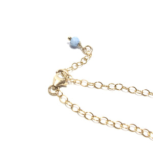 love necklace blue opals