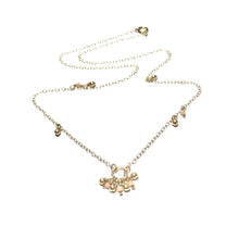 Load image into Gallery viewer, tiny pink opals and gold beads necklace