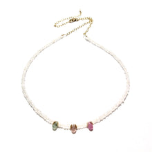 Load image into Gallery viewer, moonstone &amp; tourmaline necklace