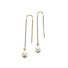 Load image into Gallery viewer, dangle pearls on threader hooks