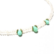 Load image into Gallery viewer, moonstone &amp; chrysoprase necklace