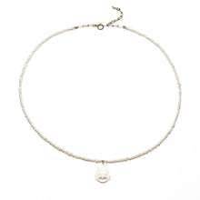Load image into Gallery viewer, tiny pearls and happy buddha necklace