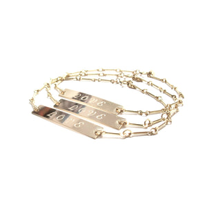 love engraved ID bracelet