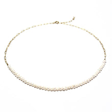 Load image into Gallery viewer, pearls and gold chain necklace