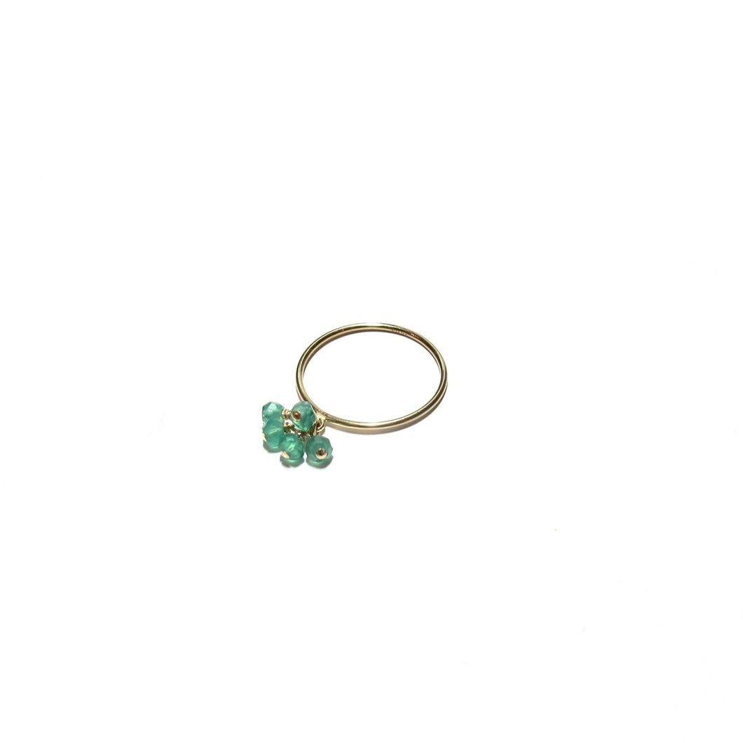 green onyx cluster ring