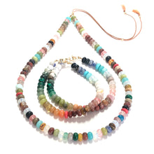 Load image into Gallery viewer, mixed gemstones chunky beads necklace
