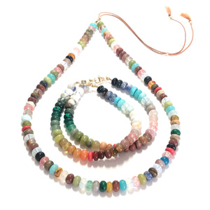 mixed gemstones beads bracelet