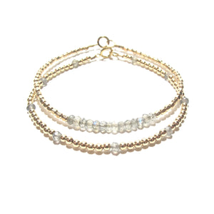 dotted labradorite bracelet